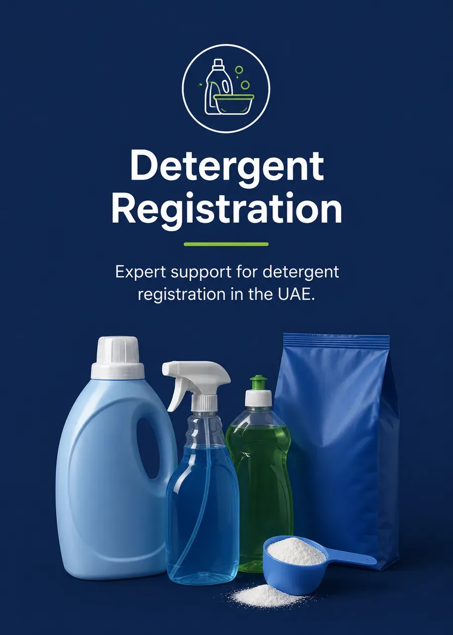 Detergent Registration, expert support for detergent registration in the UAE